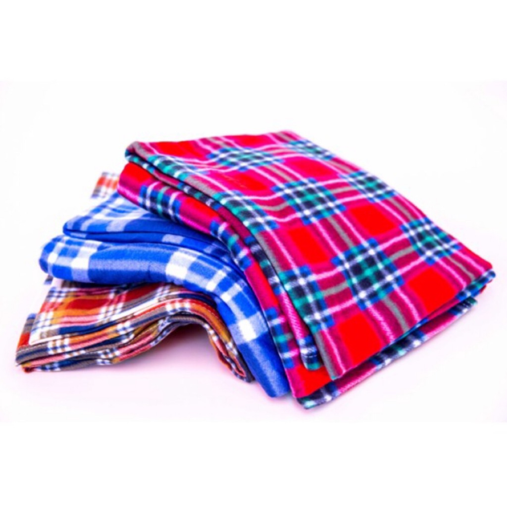 Best Deal! Checkered Design Fleerce Blanket (W152 x L203 cm)